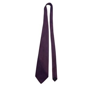 Brooks‎ Basics Tie Mens One Size Blue Red Silk Geometric Woven USA Necktie